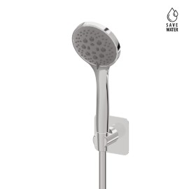 Complete shower set, with 3-jet ABS hand shower and flexible