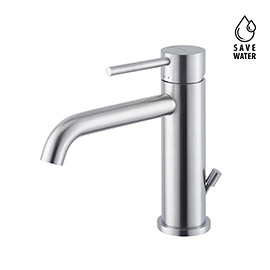 Single lever basin mixer with 1”1/4 pop up waste set