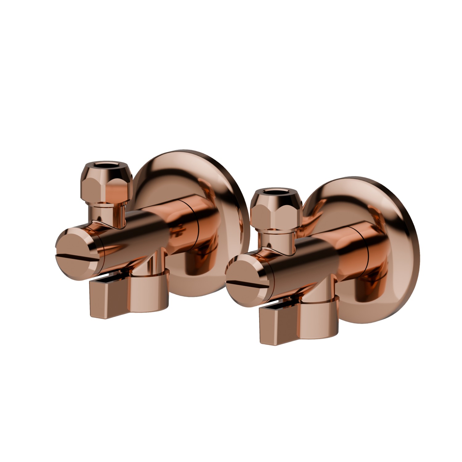 Ball valve with 1/2” filter - finish PVD Copper Bronze