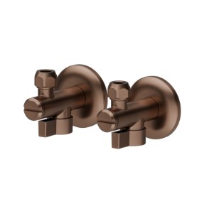 Ball valve with 1/2” filter - finish PVD Brushed Copper Bronze