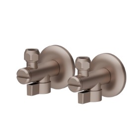 Ball valve with 1/2” filter - finish Copper Glossy