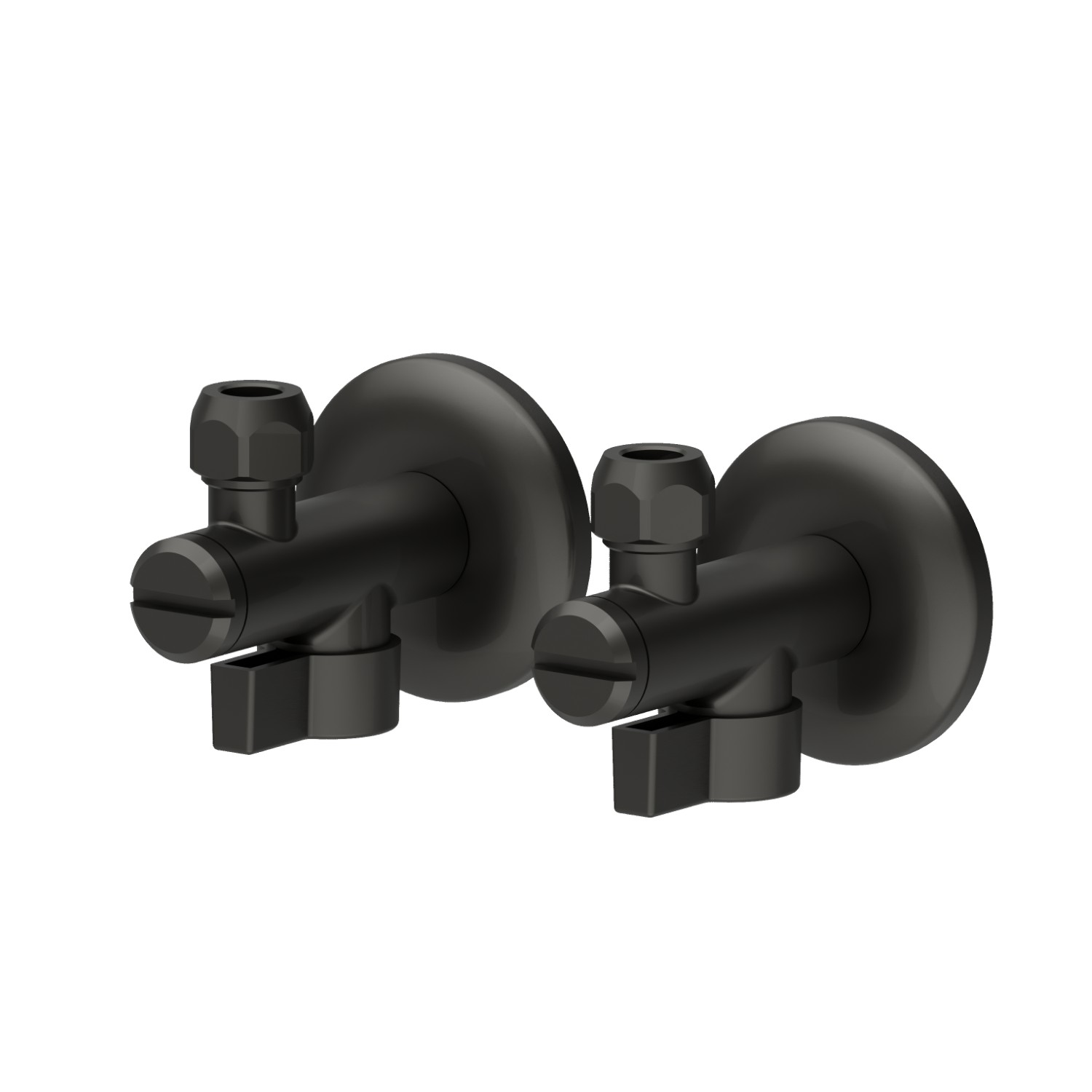 Ball valve with 1/2” filter - finish Carbon Satin