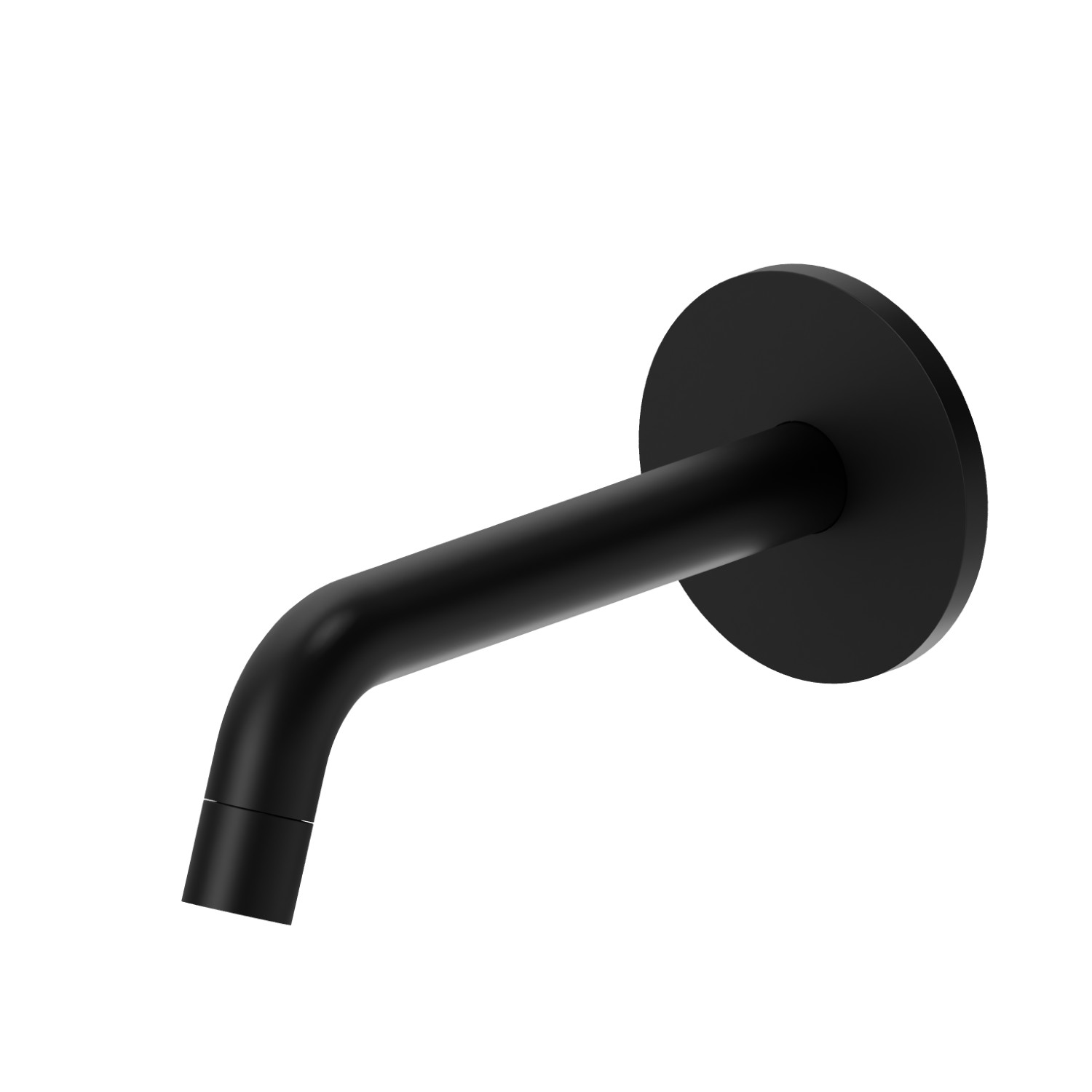 Wall spout for basin group with 1/2” connection - finish Matt Black