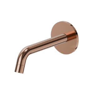 Wall spout for basin group with 1/2” connection - finish PVD Copper Bronze
