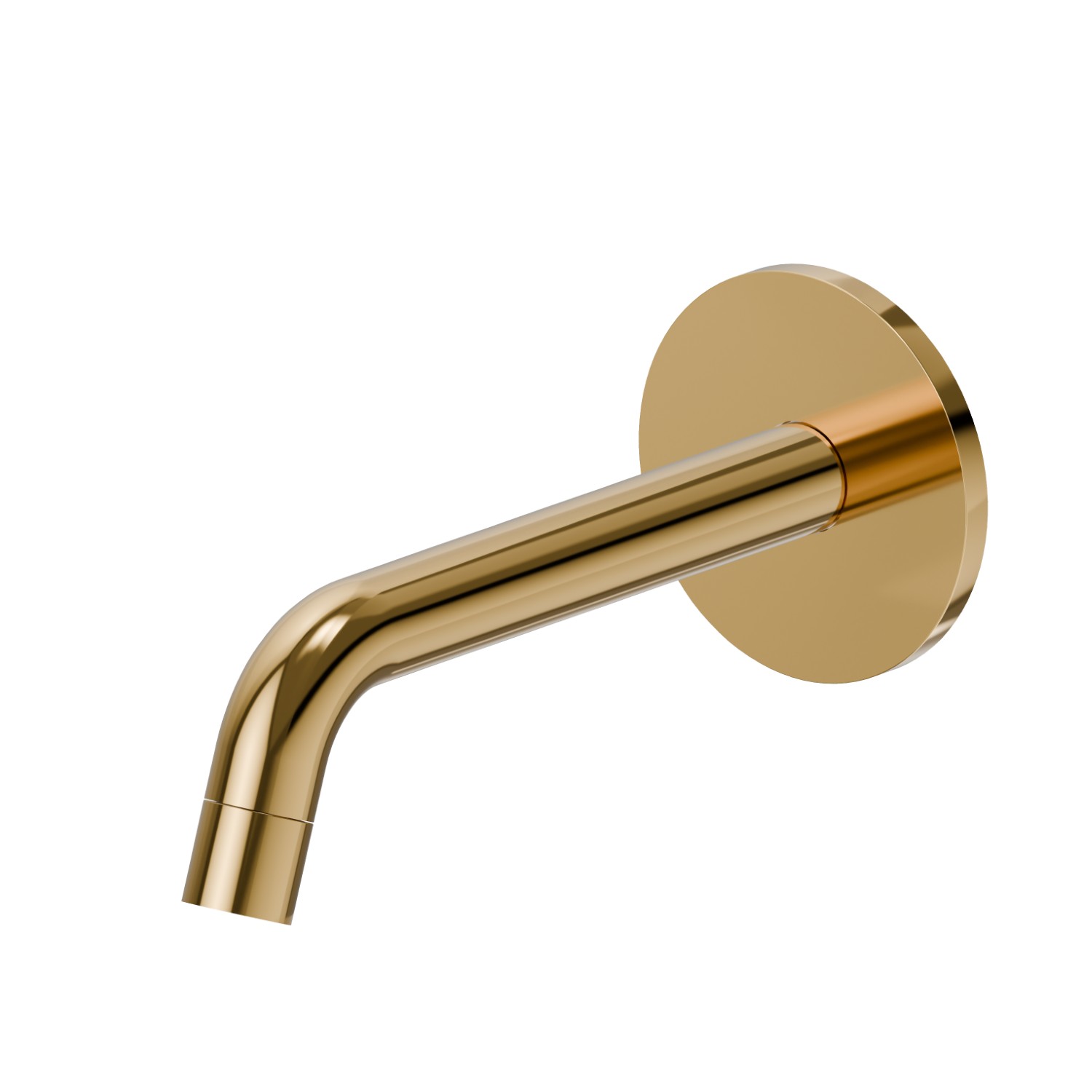 Wall spout for basin group with 1/2” connection - finish PVD Glossy Gold