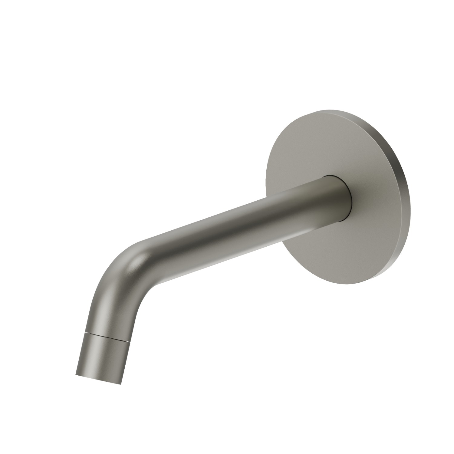 Wall spout for basin group with 1/2” connection - finish Titanium Satin