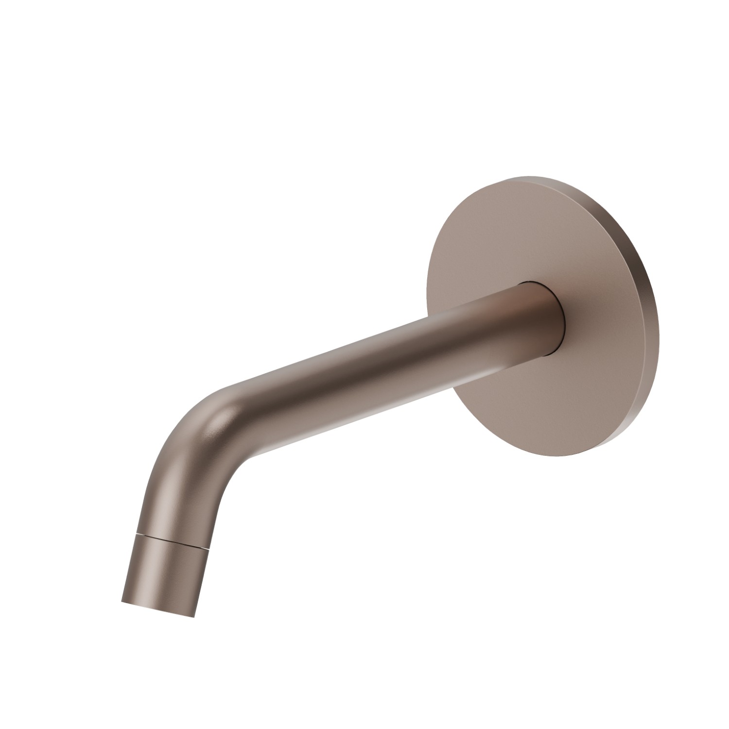 Wall spout for basin group with 1/2” connection - finish Copper Glossy