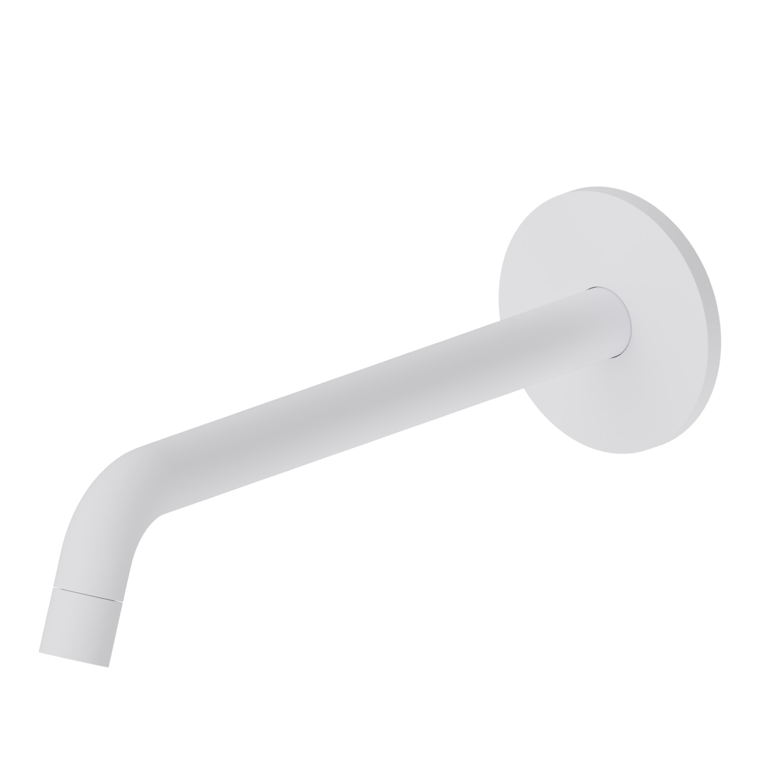 Bec mural pour lavabo avec connexion 1/2“ - finition Matt White