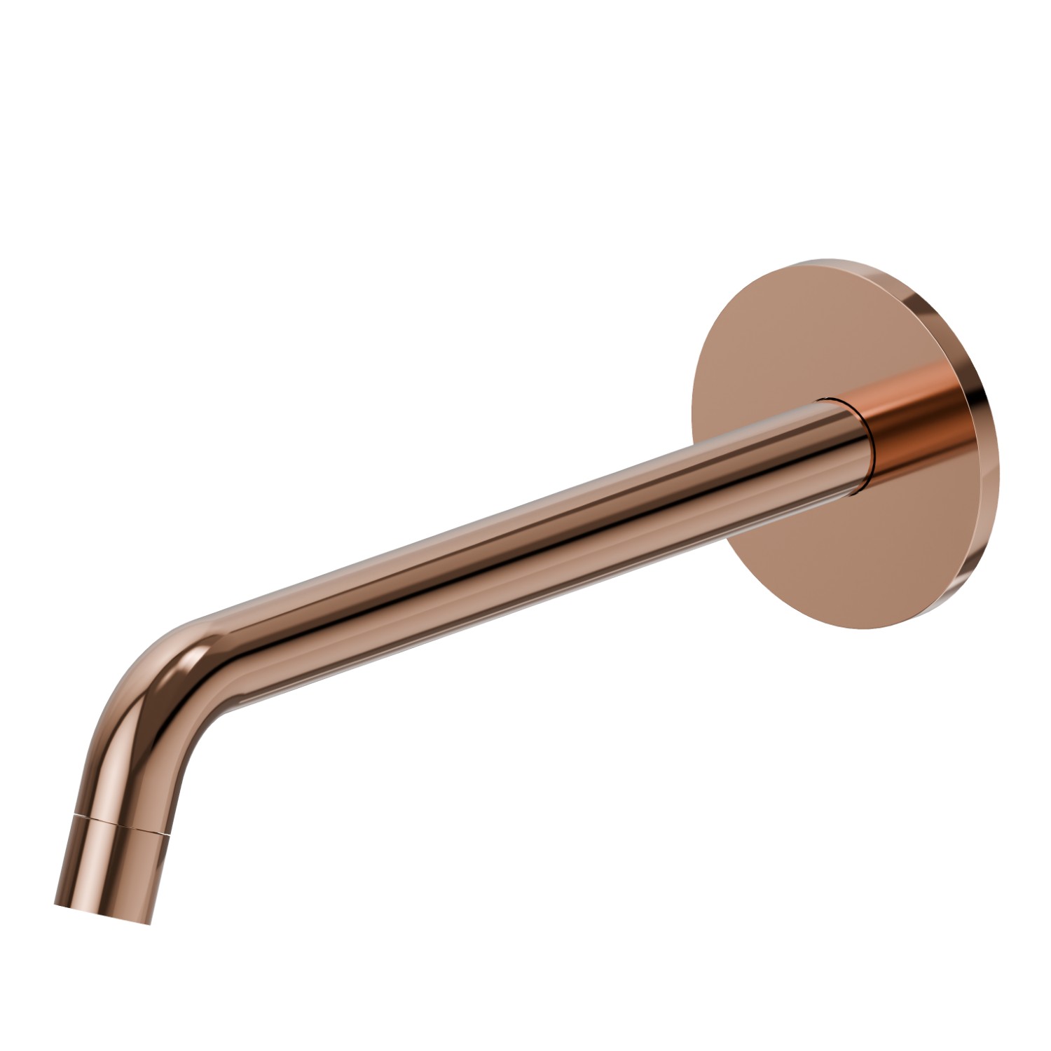 Wall spout for basin group with 1/2” connection - finish PVD Copper Bronze