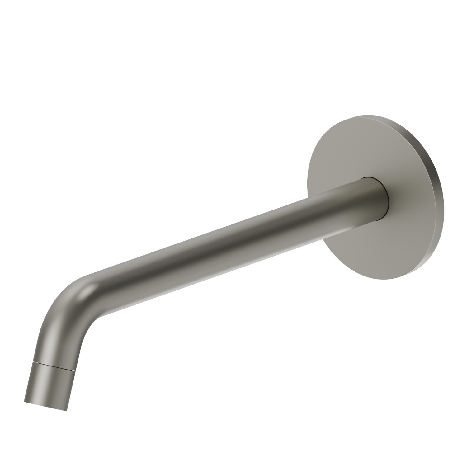 Wall spout for basin group with 1/2” connection - finish Titanium Satin