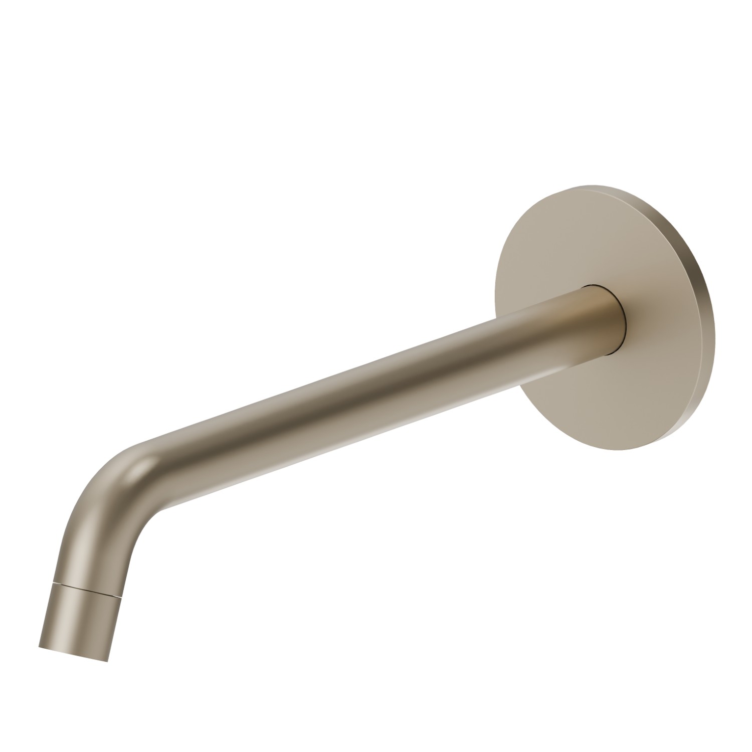 Wall spout for basin group with 1/2” connection - finish Gold Satin