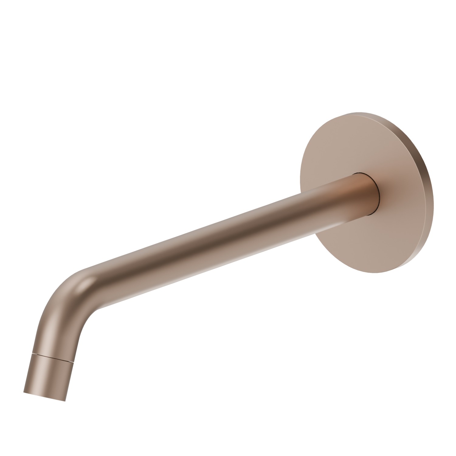 Wall spout for basin group with 1/2” connection - finish Copper Satin
