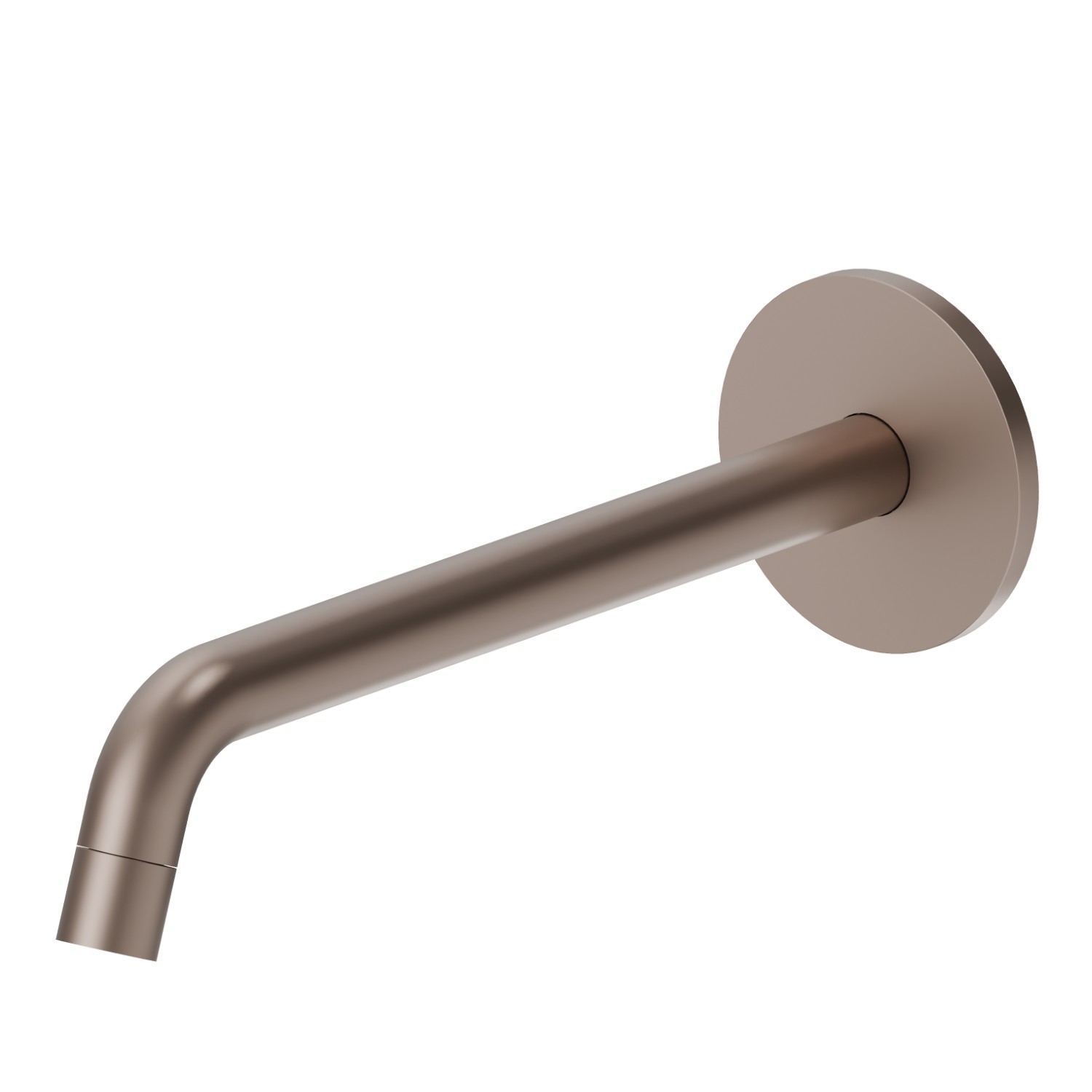 Wall spout for basin group with 1/2” connection - finish Copper Glossy