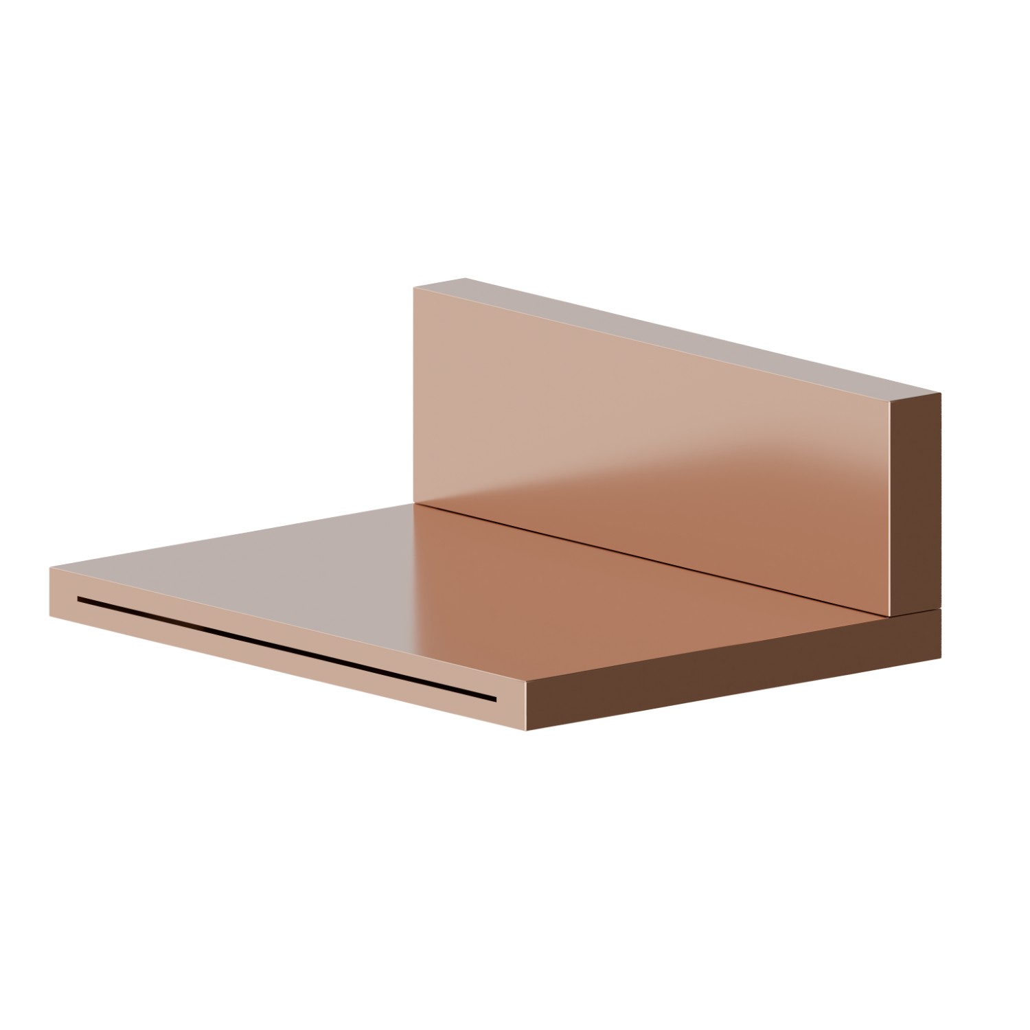 Brass waterfall spout - finish PVD Copper Bronze