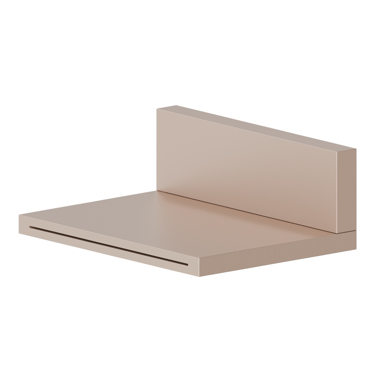 Bec mural en laiton avec jet à cascade - finition Copper Satin