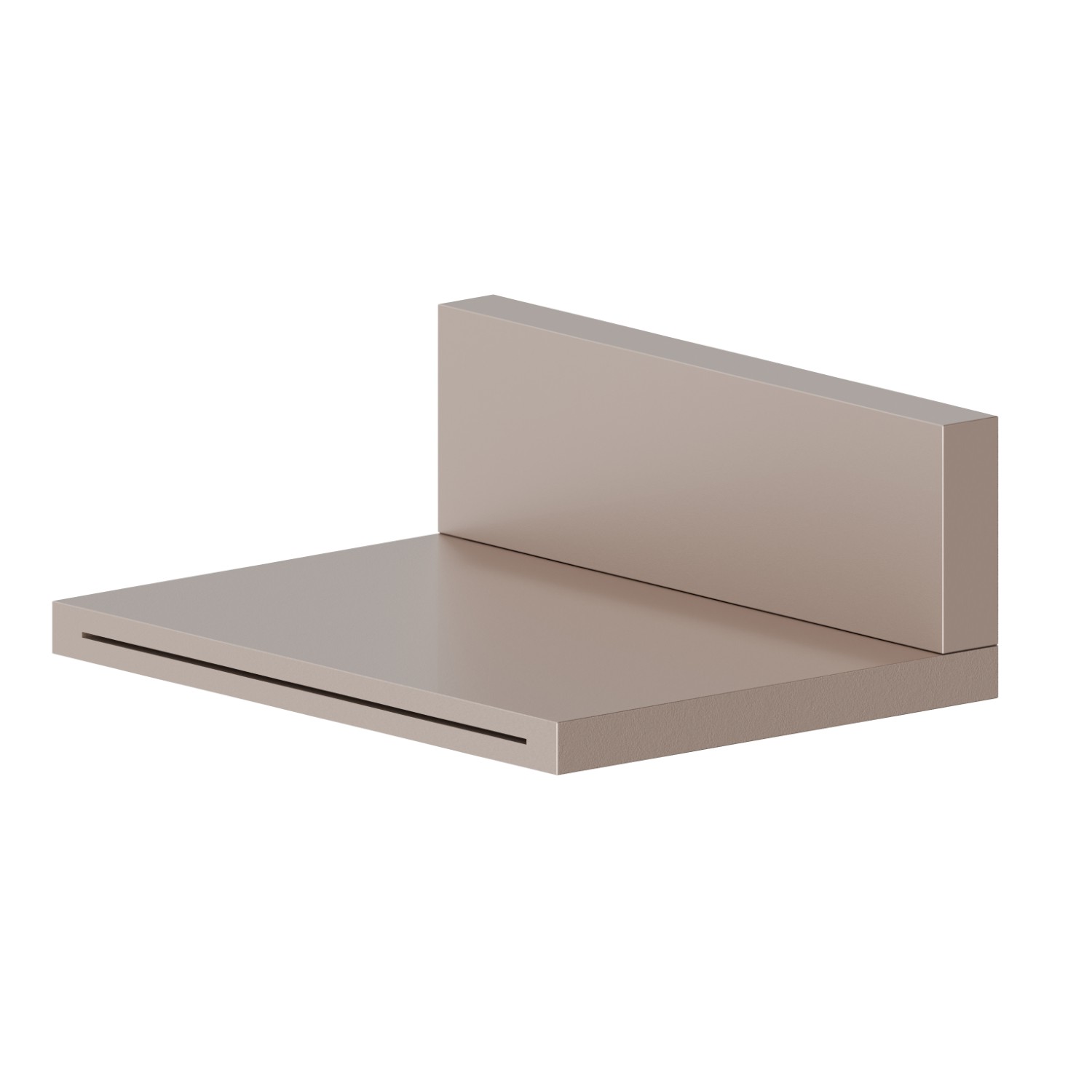 Bocca a parete in ottone con getto a cascata. - finitura Copper Glossy