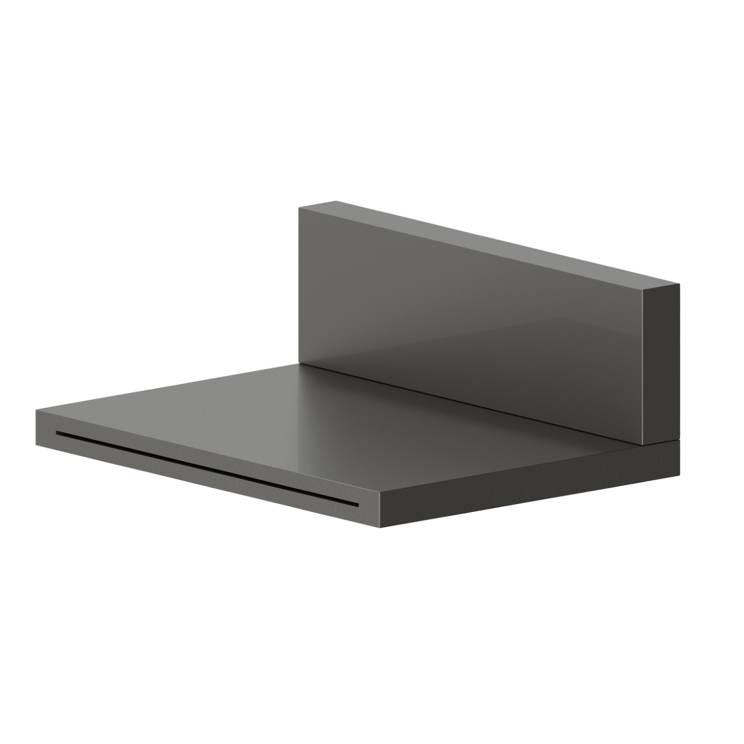 Brass waterfall spout - finish Carbon Satin