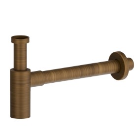 Checking trap for basin. Adjustable height and fast connection - finish Groove Bronze