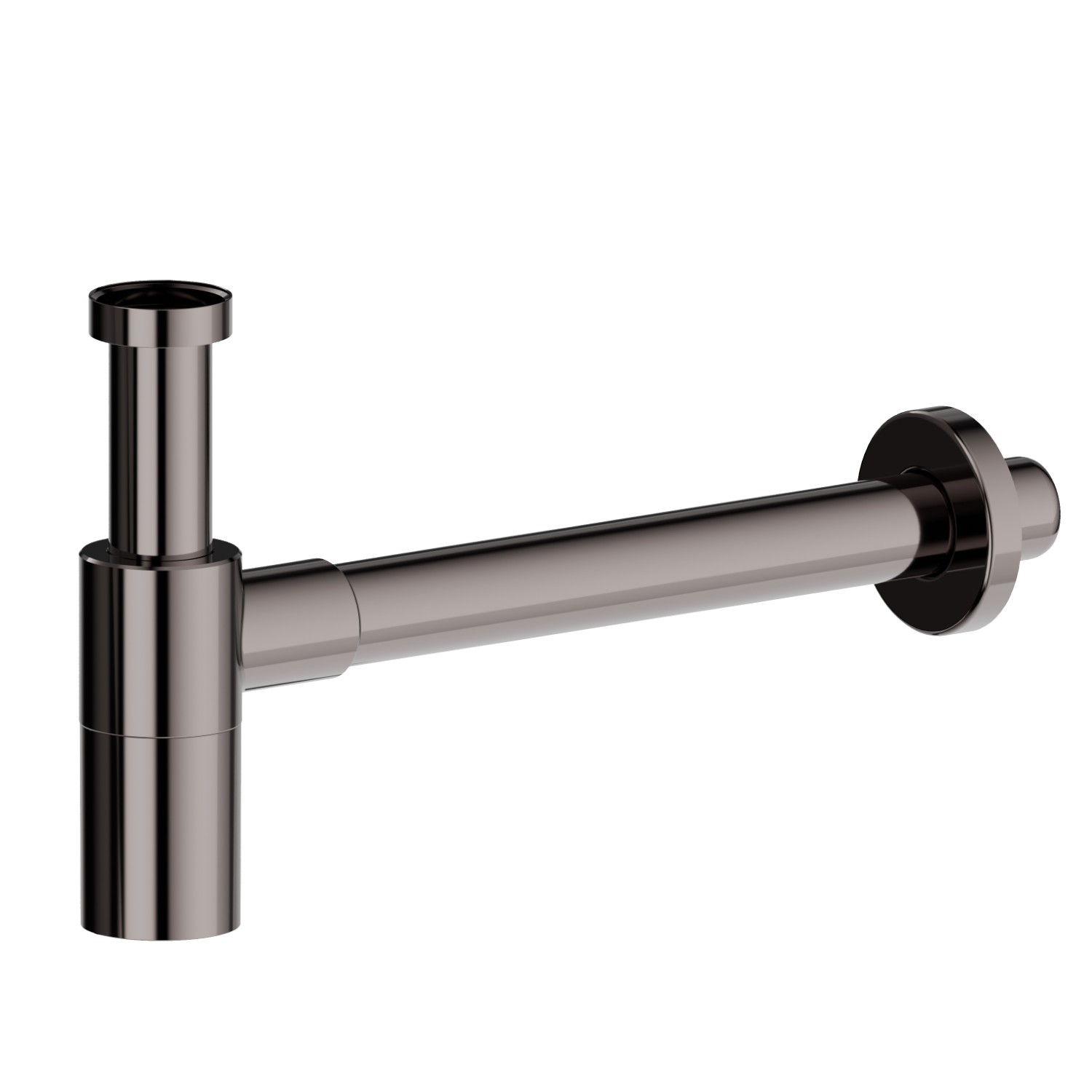 Checking trap for basin. Adjustable height and fast connection - finish PVD Gun Metal