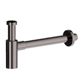 Checking trap for basin. Adjustable height and fast connection - finish PVD Gun Metal