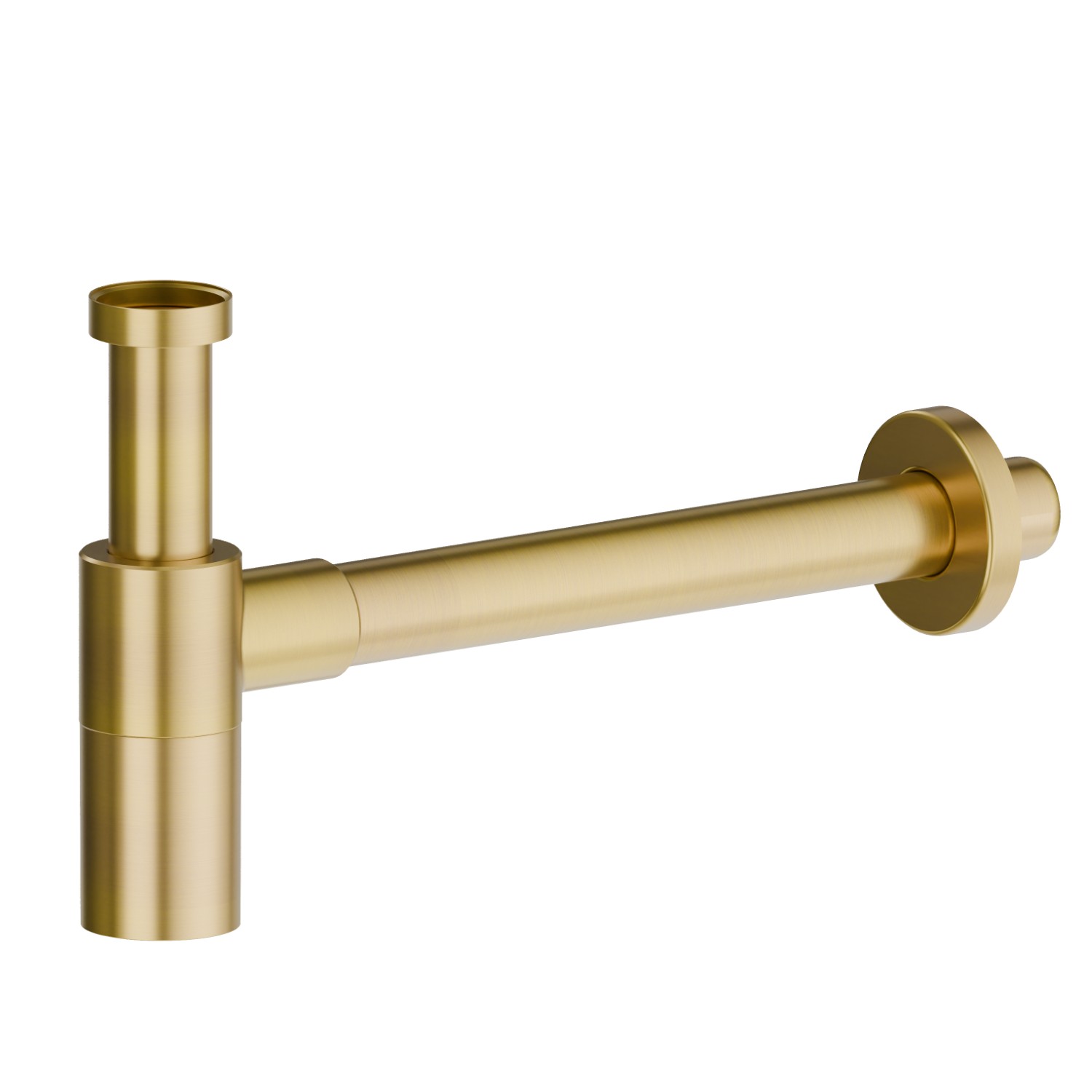 Checking trap for basin. Adjustable height and fast connection - finish PVD Brushed Gold