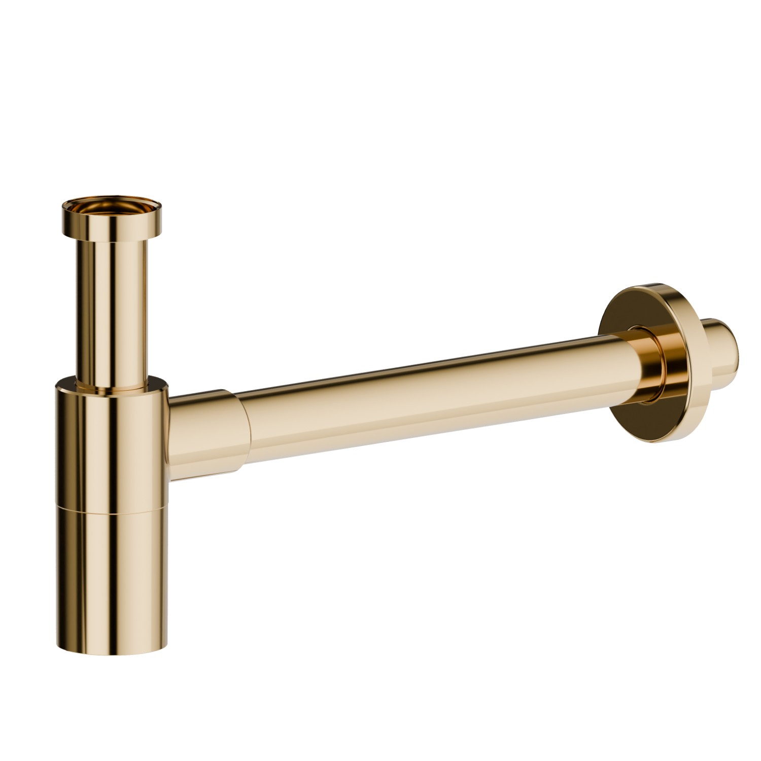 Checking trap for basin. Adjustable height and fast connection - finish PVD Glossy Gold