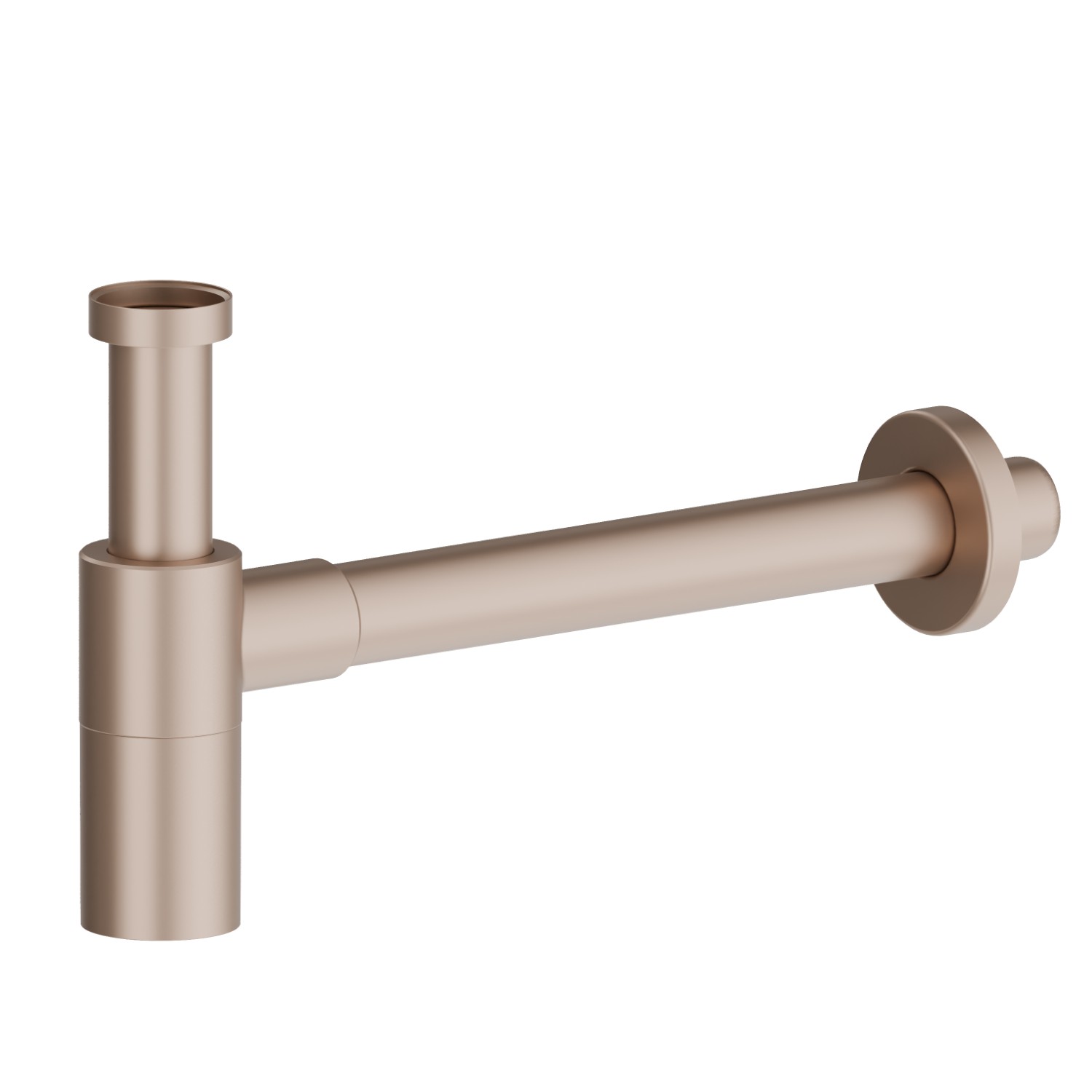 Checking trap for basin. Adjustable height and fast connection - finish Copper Satin