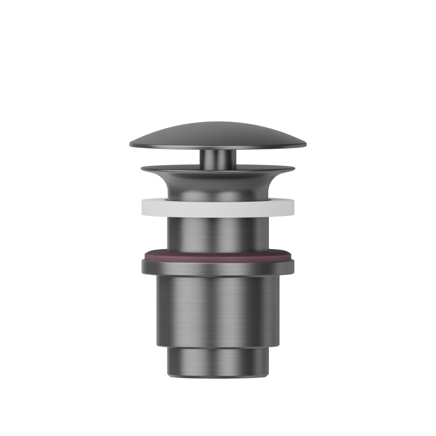 1”1/4 free drain - finish PVD Brushed Gun Metal