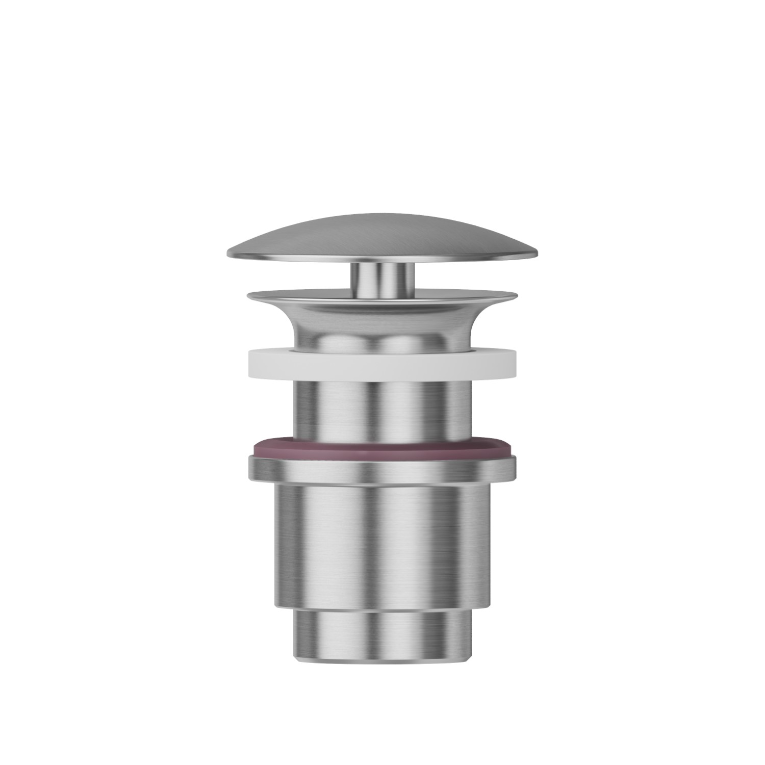 1”1/4 free drain - finish PVD Brushed steel