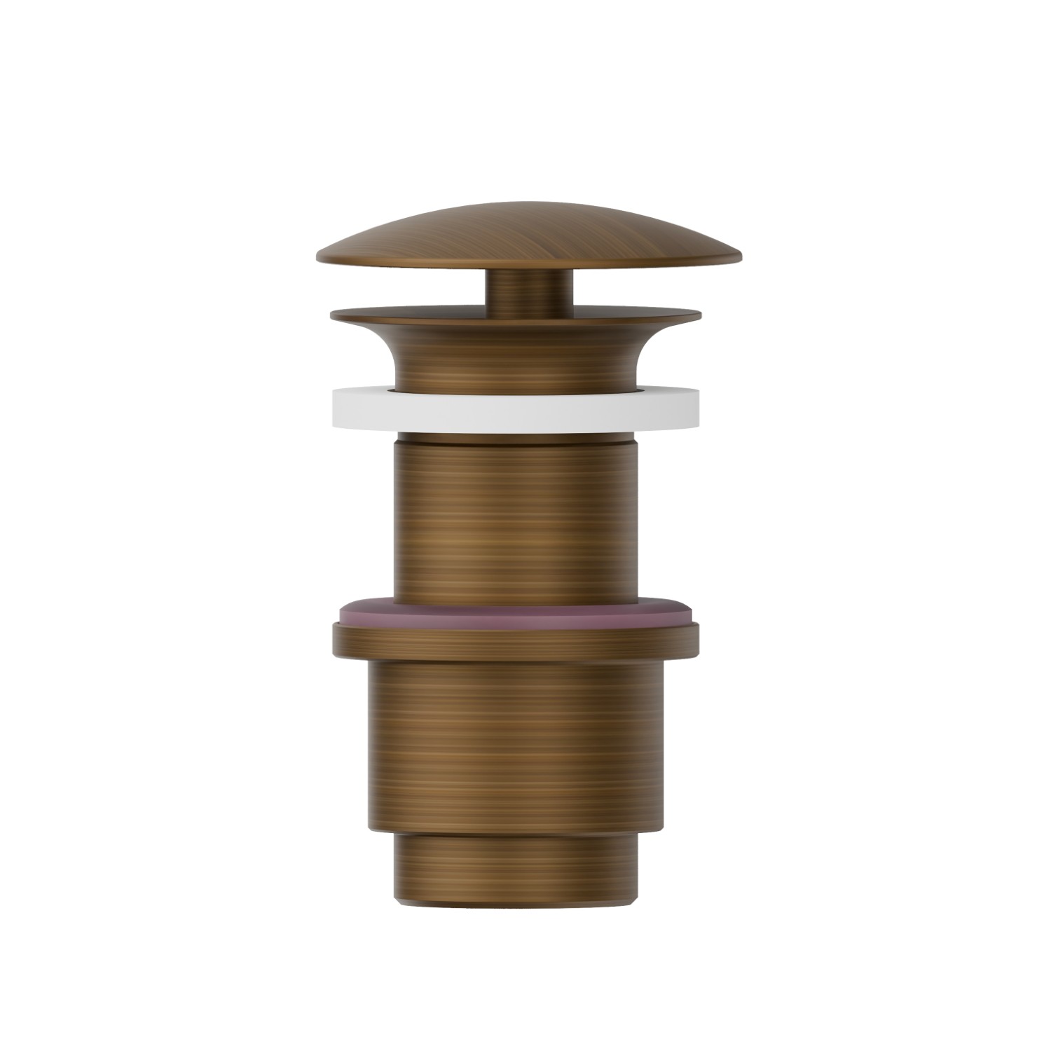 Piletta da 1”1/4 con scarico libero - finitura Groove Bronze
