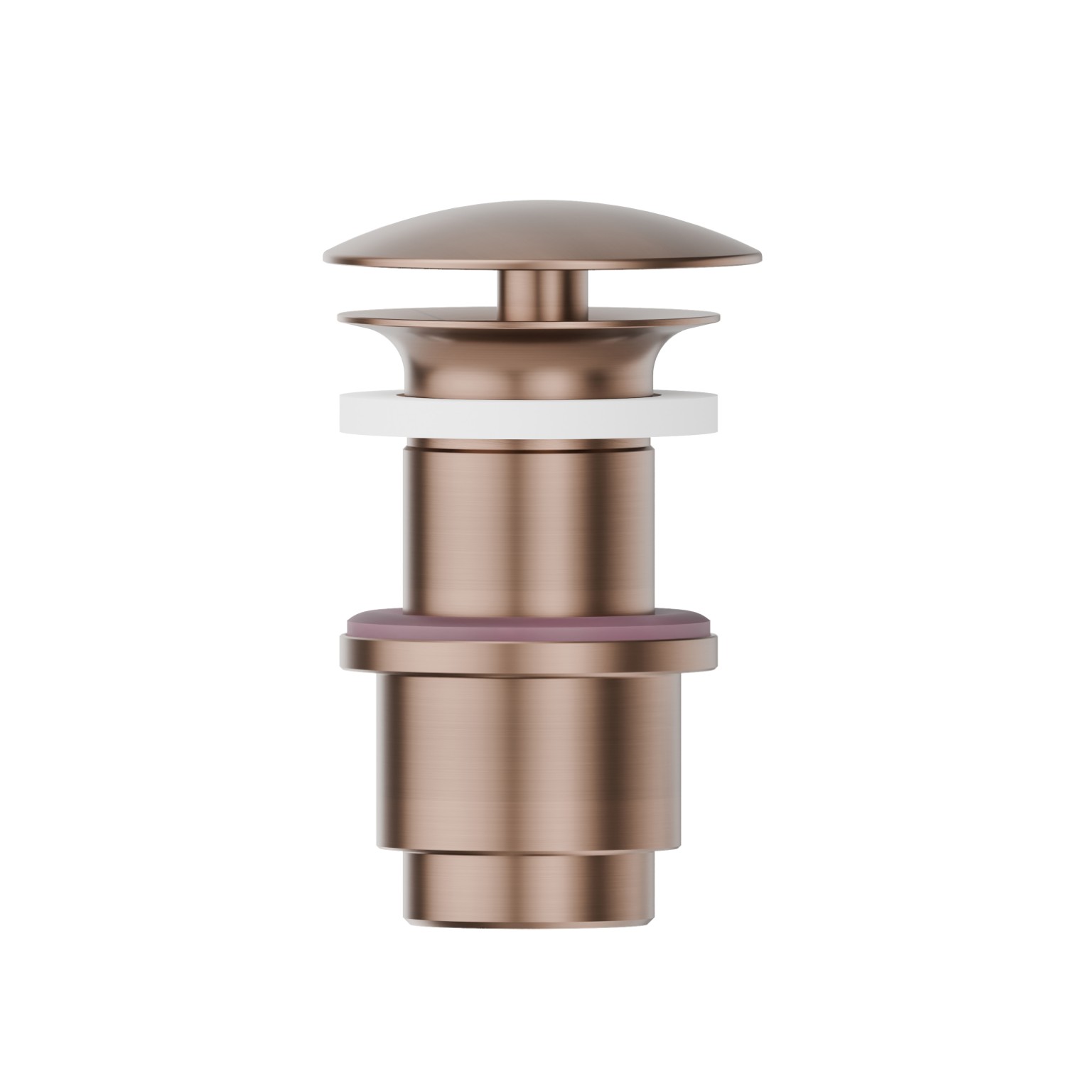 Piletta da 1”1/4 con scarico libero - finitura PVD Brushed Copper Bronze