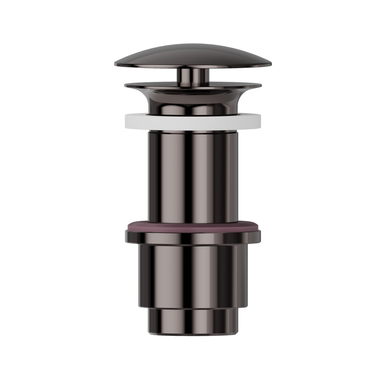 1”1/4 Abfluss mit freiem Ablauf - oberfläche PVD Gun Metal