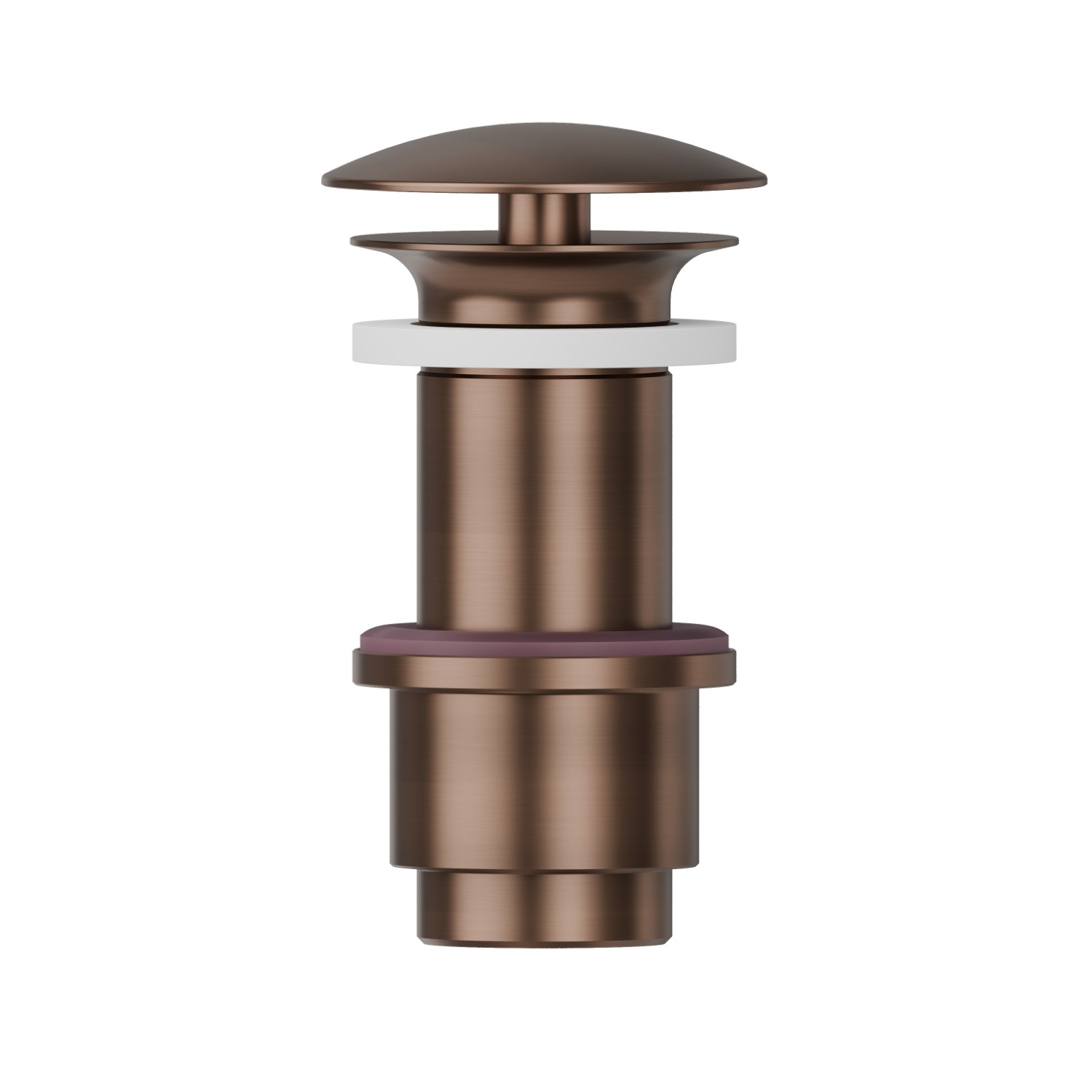 1”1/4 Abfluss mit freiem Ablauf - oberfläche PVD  Copper Bronze gebürstet