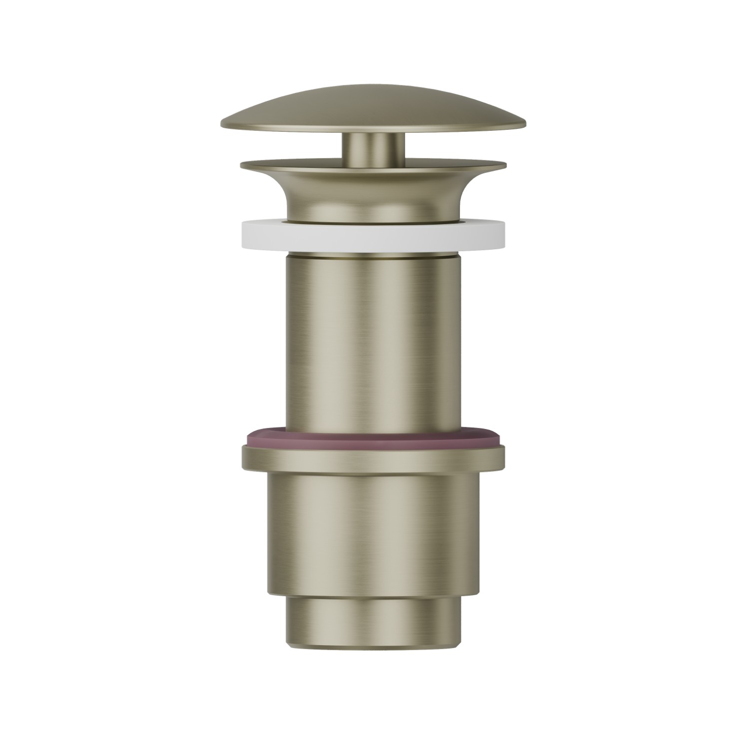 1”1/4 Abfluss mit freiem Ablauf - oberfläche PVD  Pale Gold gebürstet