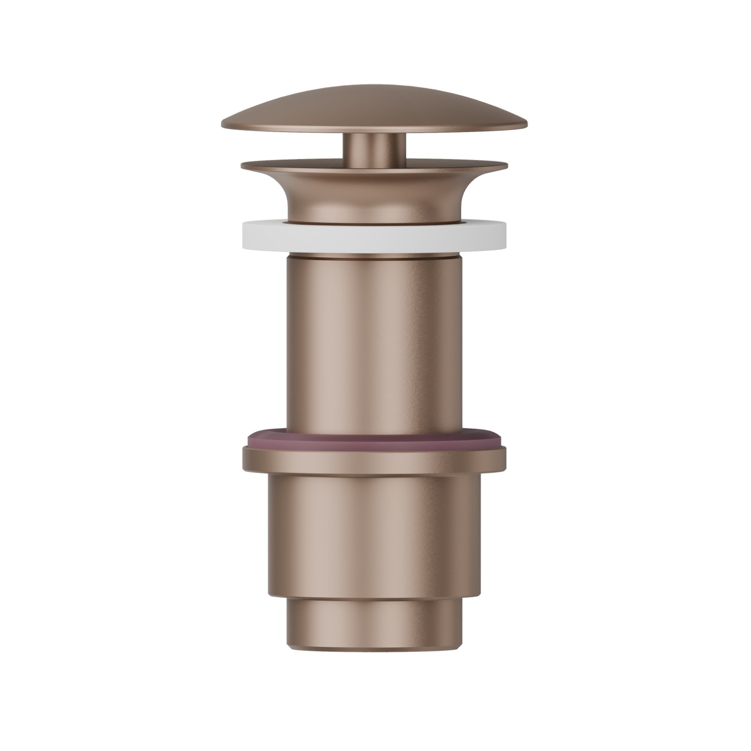 1”1/4 Abfluss mit freiem Ablauf - oberfläche Copper Satin