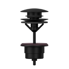 1”1/4 press-button and overflow drain - finish Matt Black