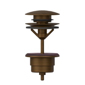 1”1/4 press-button and overflow drain - finish Groove Bronze