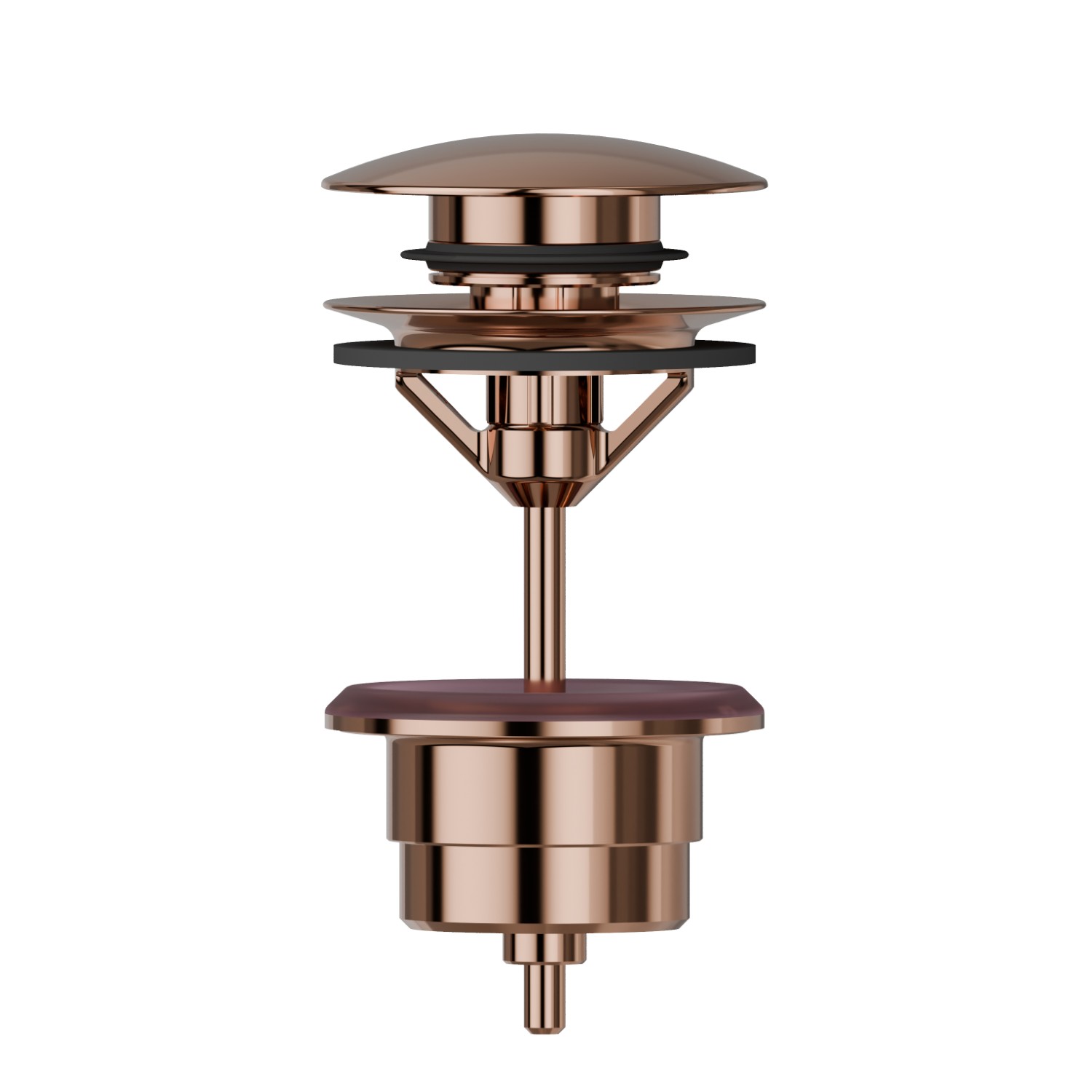 1”1/4 press-button and overflow drain - finish PVD Copper Bronze