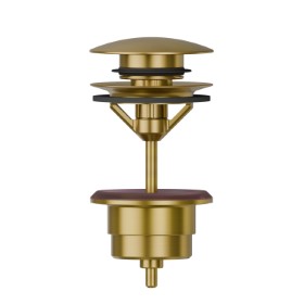 1”1/4 press-button and overflow drain - finish PVD Brushed Gold