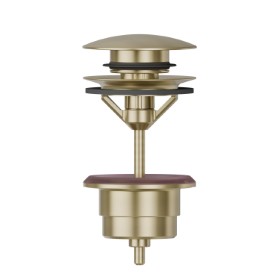 1”1/4 press-button and overflow drain - finish PVD Brushed Pale Gold