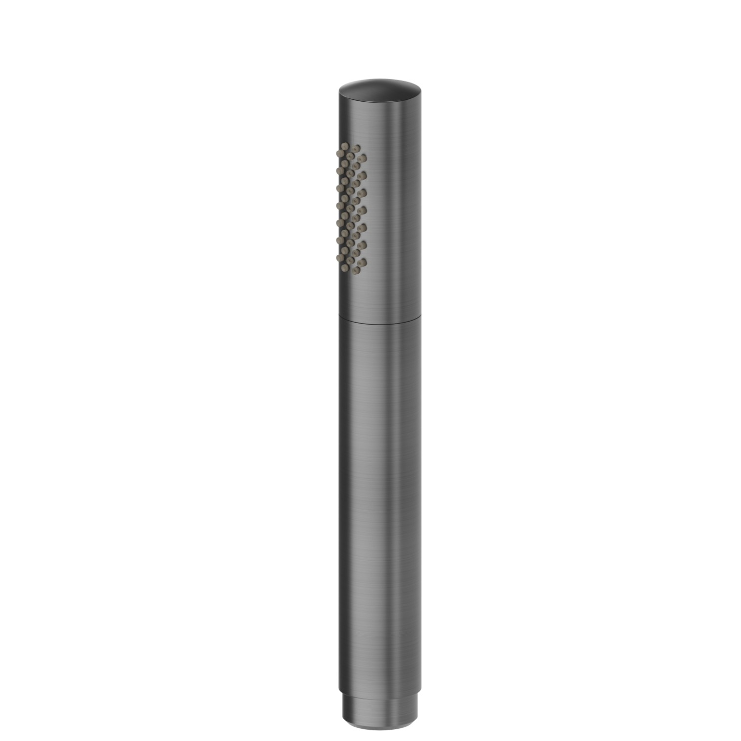 Brass single-jet hand shower - finish PVD Brushed Gun Metal