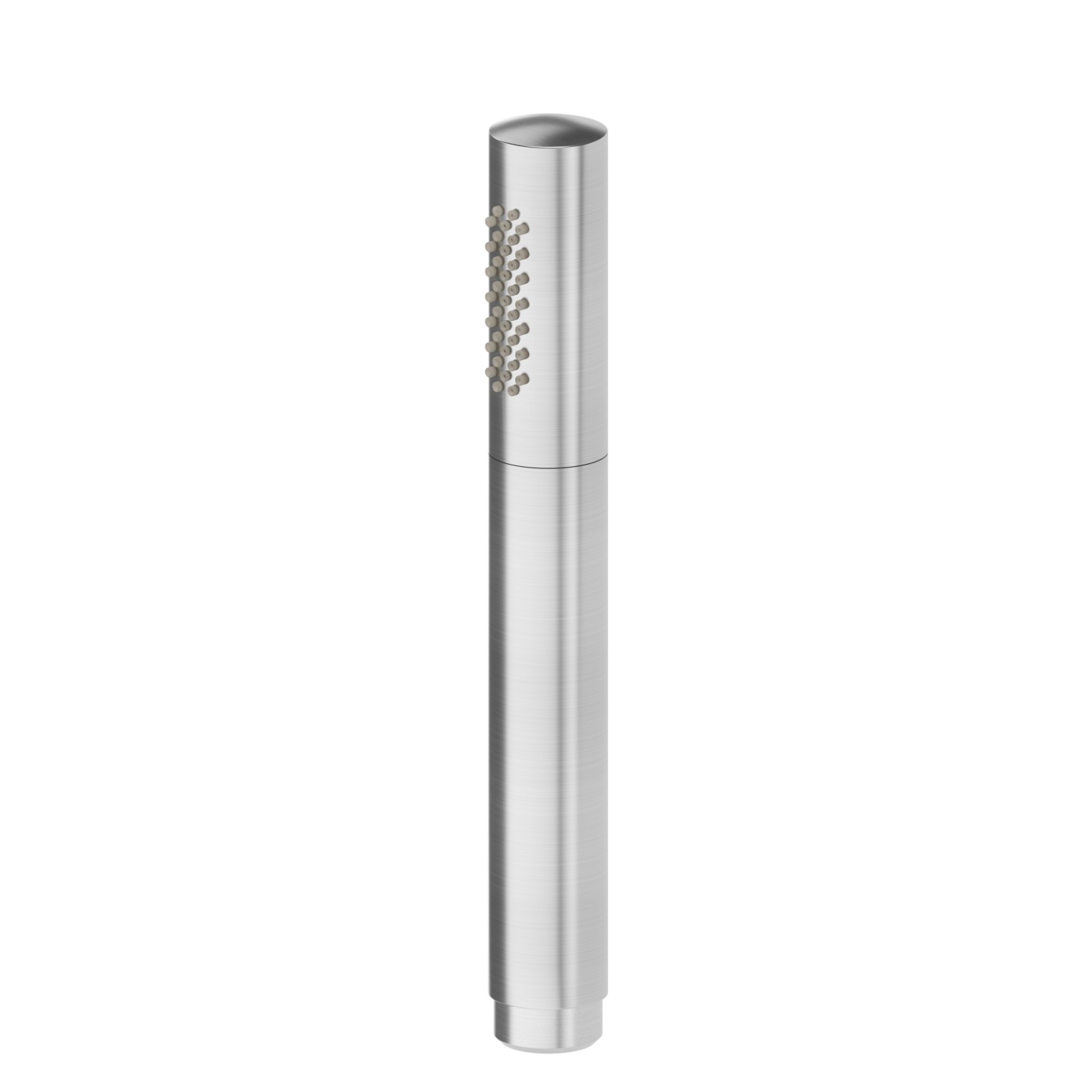 Douchette en laiton monojet - finition PVD Brushed steel