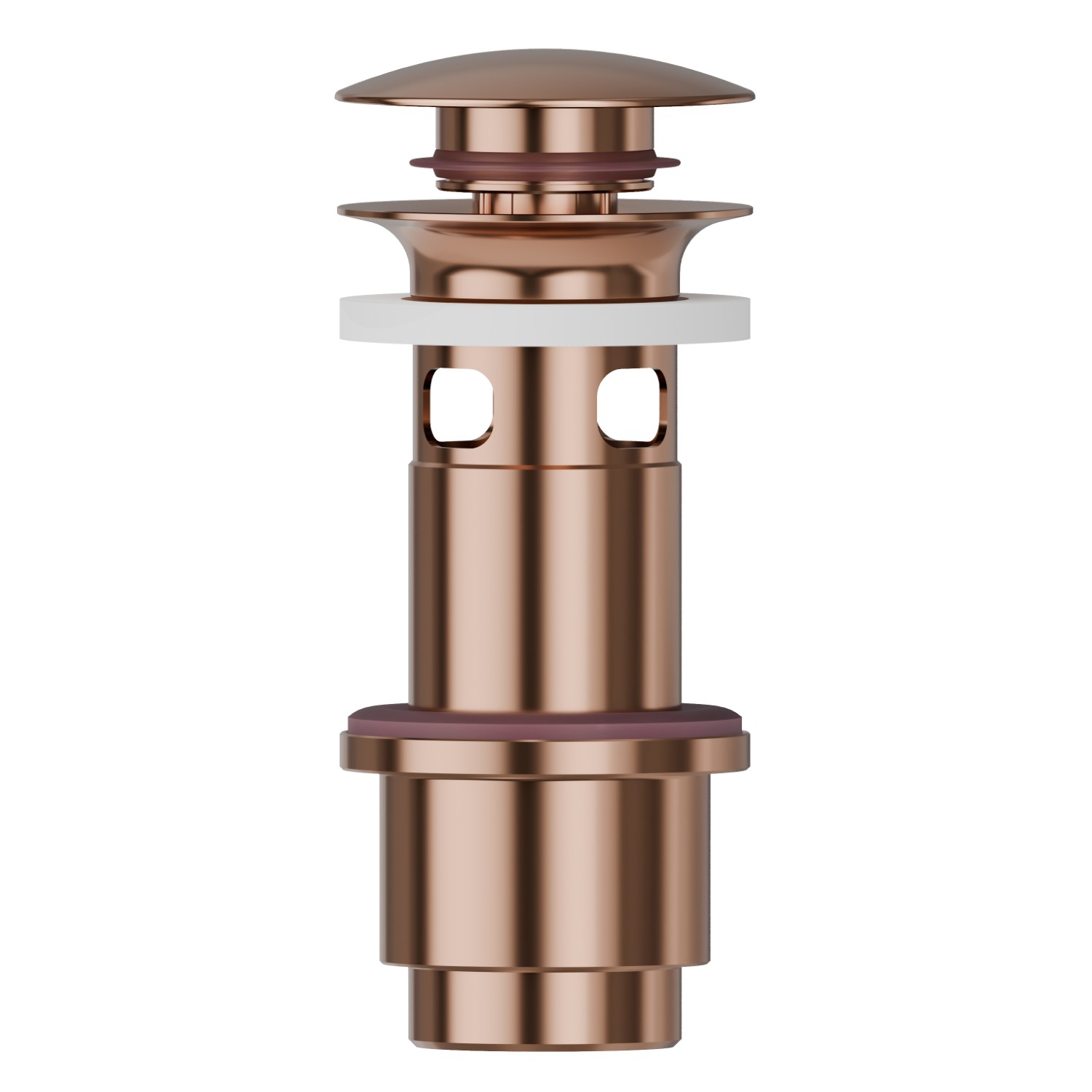 1”1/4 press-button and overflow drain - finish PVD Copper Bronze