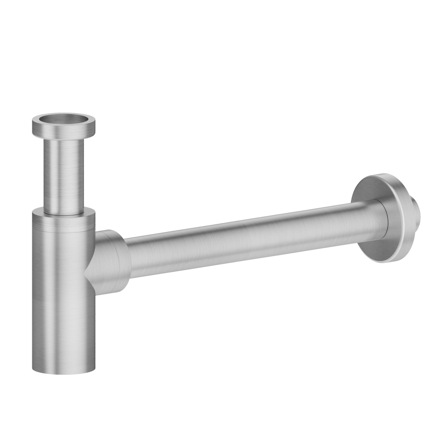 Stainless steel checking trap for basin. Adjustable height and fast connection - finish Stainless Steel