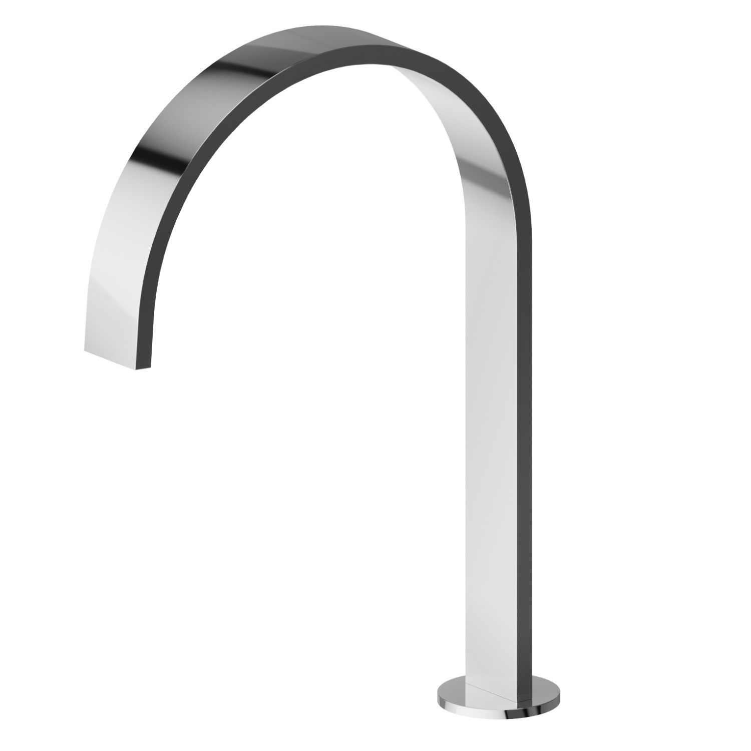 Deck mounted spout for electronic separate control - finish Chrome