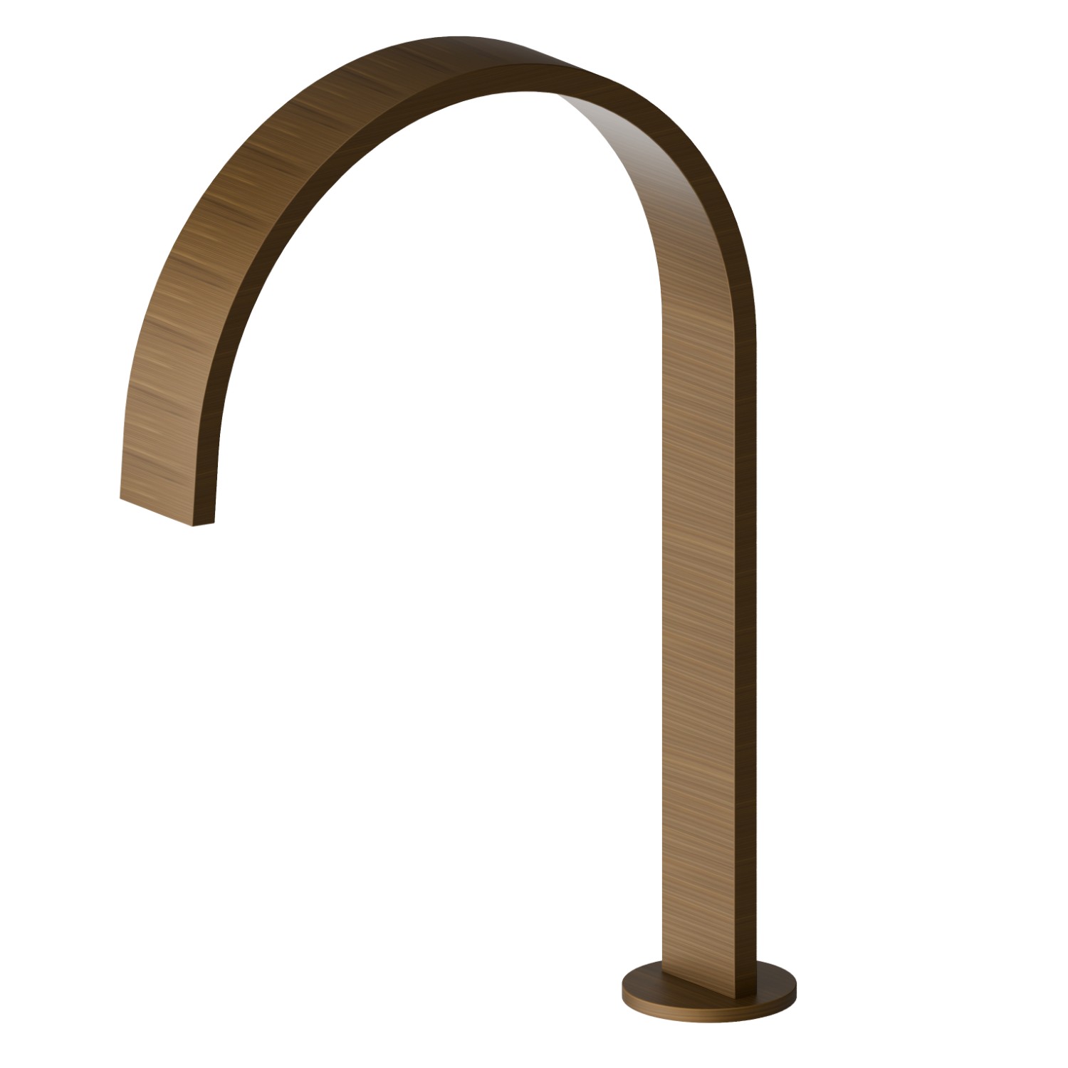 Deck mounted spout for electronic separate control - finish Groove Bronze