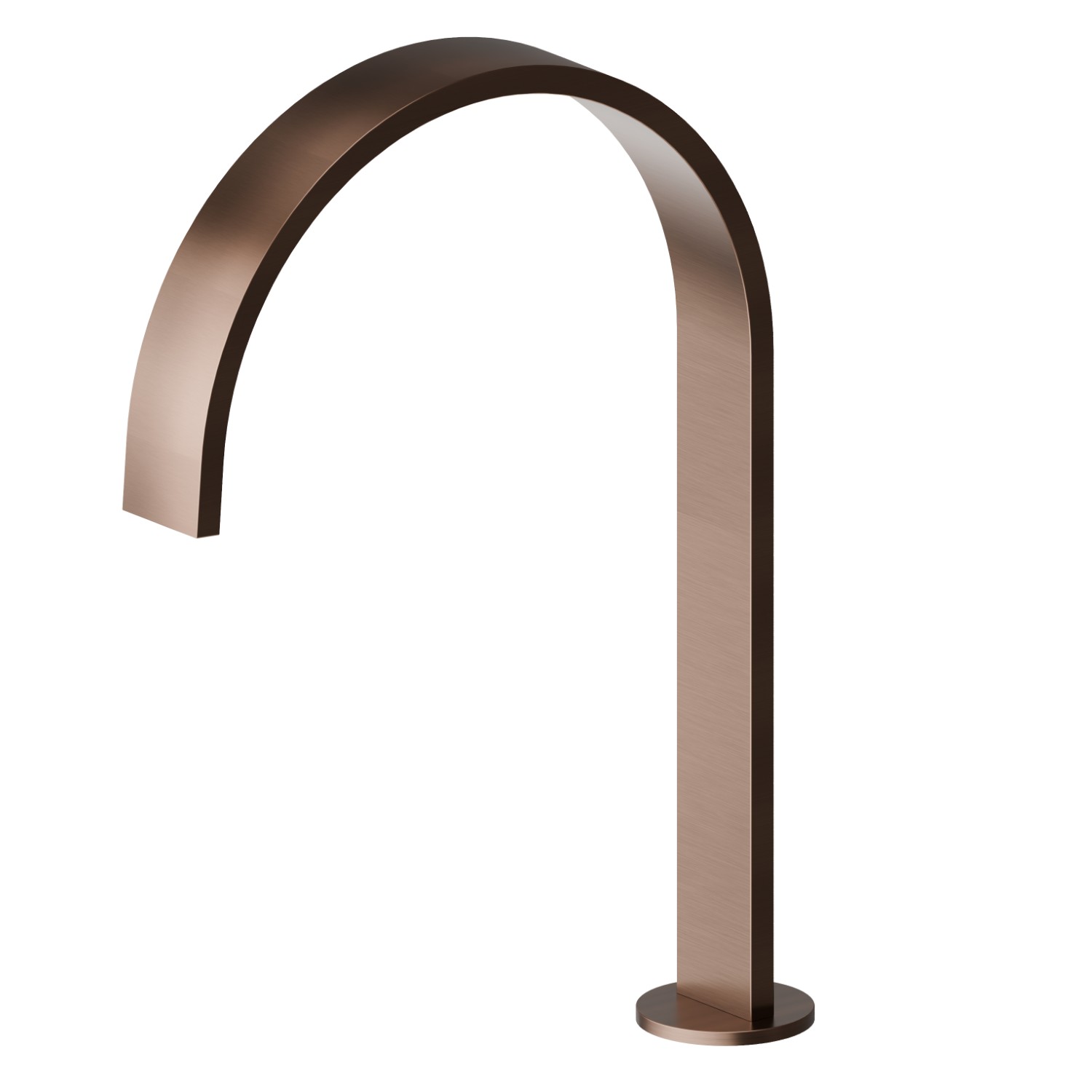 Deck mounted spout for electronic separate control - finish PVD Brushed Copper Bronze