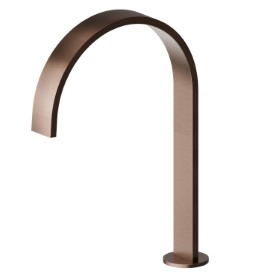 Deck mounted spout for electronic separate control - finish PVD Brushed Copper Bronze