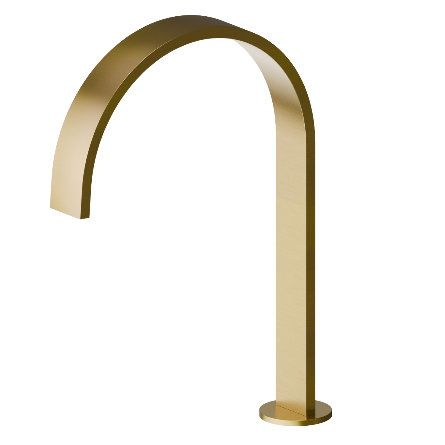 Deck mounted spout for electronic separate control - finish PVD Brushed Gold