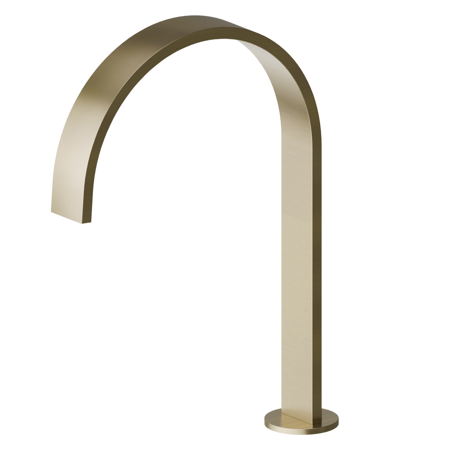 Deck mounted spout for electronic separate control - finish PVD Brushed Pale Gold